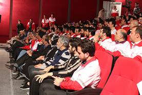 تقدیر از داوطلبین جمعیت هلال احمر شهر تهران در پردیس ملت