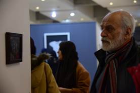 افتتاحیه نمایشگاه هفتمین دوسالانه دامون فر در گالری ملت